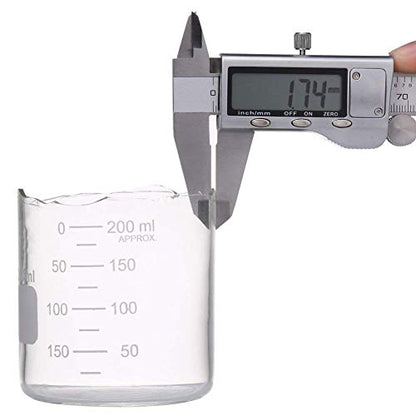 Borosilicate Glass Measuring Low Form Beaker Set 7 Pcs, 10-1000 mL - size: 10ml+50ml+100ml+250ml+400ml+600ml+1000ml