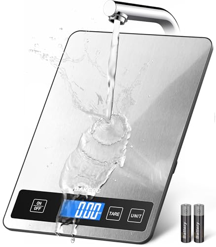 Food Scale, 33lb/15kg Kitchen Scale, 1g Precision, Black - color: Non-Rechargeable-Black