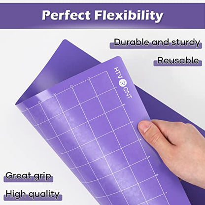 HTVRONT Strong Grip Cutting Mat 12x12, 2 Pack, Quilting & Crafting - color: Purple, size: 12X12in