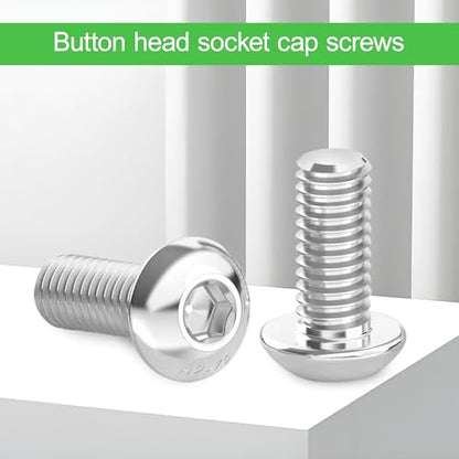 100Pcs M4x10mm Stainless Steel Flat Head Socket Cap Screws, Full Thread Allen Drive Countersunk Bolts, Bright Finish, Ideal for DIY & Home Repair - size: M4x10mm-100Pcs