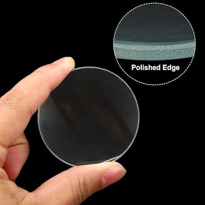 PATIKIL Concave Lens 160mm Focal Length 60mm(2.4") Diameter Round Set Cyan - size: 2.4inch