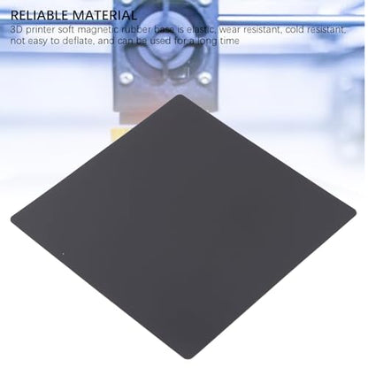 3D Printer Magnetic Build Plate, 220x220mm PEI Surface Flexible Rubber Base, High Temperature Hotbed Sticker Compatible with A8 A6 ET4 LONGER LK4 Series