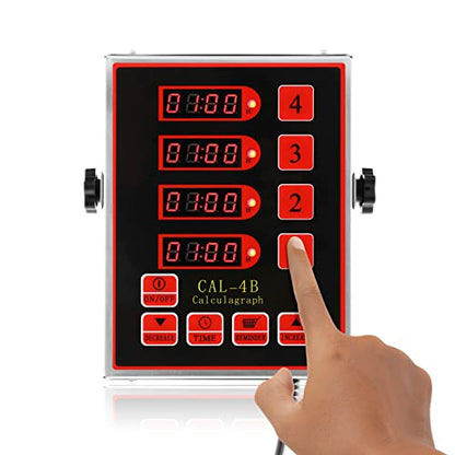 BEAMNOVA 4-Channel Kitchen Timer for Restaurant Digital Cooking Timer