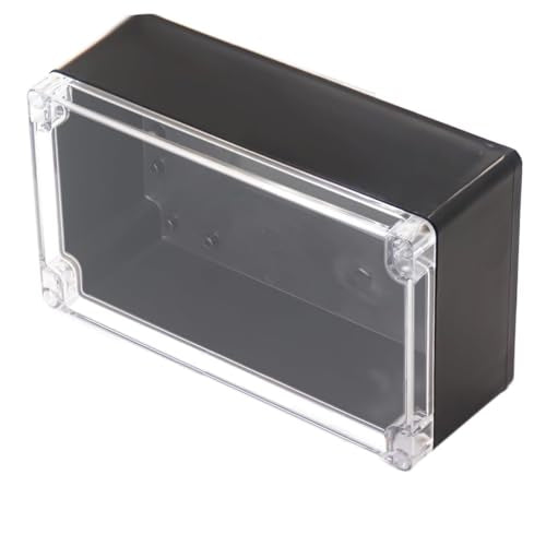 Project Box IP65 Waterproof Junction Box ABS Plastic Black Electrical Boxes DIY Electronic Project Case Power Enclosure Clear Cover 7.87"x4.72"x2.95" - color: Clear, size: 7.87"x4.72"x2.95"