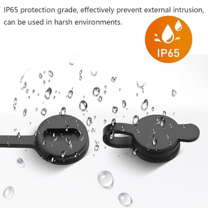 Gebildet 10pcs Type-C Female Chassis 2 Pin Wire 24AWG Waterproof Jack Connectors 3A USB C Pigtail Cable Extension Socket Plug - style: Type-C Female