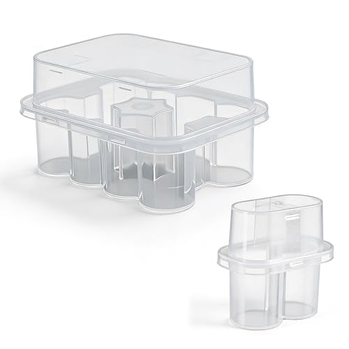 Vial Holder for Fridge, Space-Saving Stackable Peptide & Insulin Storage Case for 1-3ml Vials, for Fridge Diabetic Storage Organizer Fit，10-Slot+2-Slot - size: 10-Slot+2-Slot