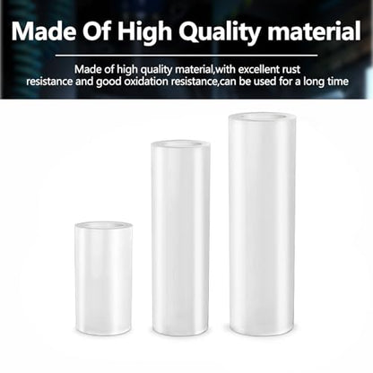 795Pcs Nylon Round Spacer Non-Threaded Plastic Standoff Hardware Assortment Kit White Nylon Spacer Washers for Protect Accessories On Circuit Boards Od 7mm Id 3/4/5mm Length 4/5/6/8/10/15/18/20/25mm