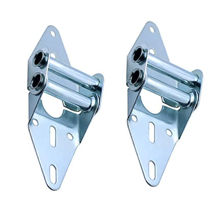 2 Packs Garage Door Hinges #2 with Galvanized Finish - Heavy Duty 14 Gauge Steel, Suitable for Residential/Light Commercial Garage Door Replacement - size: #2
