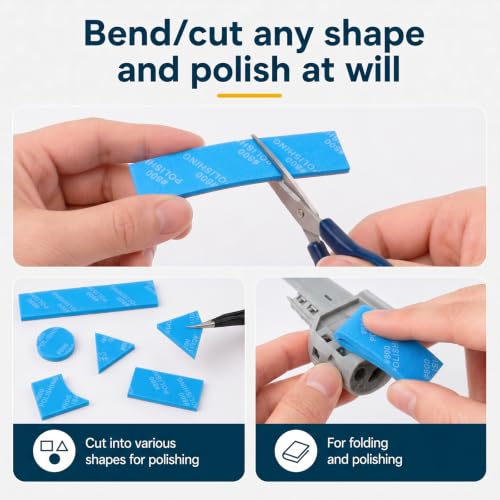 30PCS Foam Sanding Pads Wet Sanding Block 3D Print Sanding-Sponge for Model