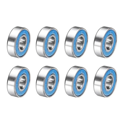 uxcell 8 Pcs 695-2RS Deep Groove Micro Bearing, 5x13x4mm Chrome Steel - size: 695-2RS