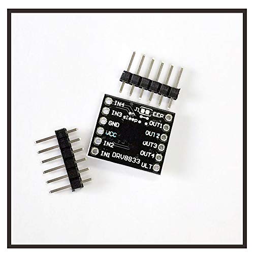 KOOBOOK 2Pcs DRV8833 Motor Drive Module 1.5A Dual H Bridge DC Gear Motor Driver Controller Board - color: 2PCS