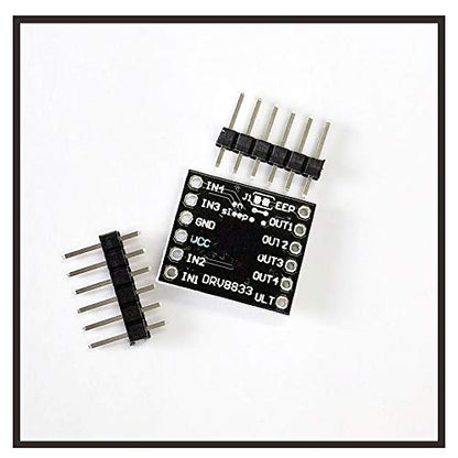 KOOBOOK 2Pcs DRV8833 Motor Drive Module 1.5A Dual H Bridge DC Gear Motor Driver Controller Board - color: 2PCS