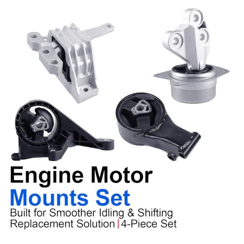 4PCS Engine Motor Mount Set Compatible with Chevy Impala 2.5L L4 - size: 2014-2016 Chevy Impala Auto