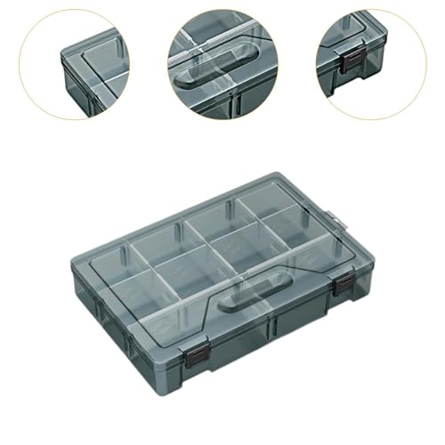 Screw Organizer Storage Bin,Small Parts Organizer,Parts Storage Case with Lid Hardware Storage Box Tool Box for Beads Nuts, 10 grids - color: 10 grids