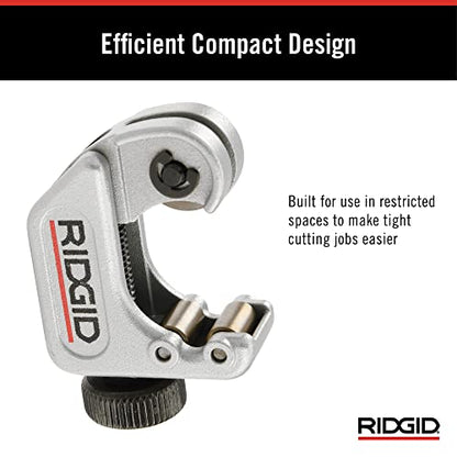 RIDGID 32985 Model 104 Close Quarters Tubing Cutter, 3/16-inch to 15/16-inch Tube Cutter (Pack of 6) - size: Pack of 6