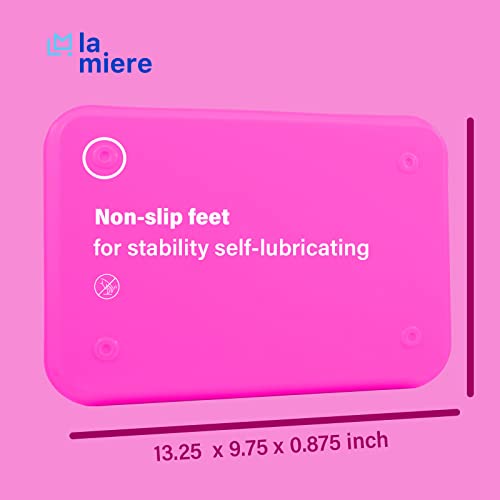 LA MIERE 8Pcs Autoclavable Dental Procedure Tray Lockable Set up Flat Trays Size B (Ritter),Plastic Instrument B-Lok Flat Trays, 13.25 x 9.75X 0.875 Inches (8, Neon Pink) - color: Neon Pink, size: 8