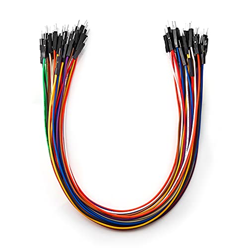 Chanzon 40pcs 30cm Long Male to Male Header Jumper Wire Dupont Cable Line - color: (1) Male to Male (40pcs), size: 30CM