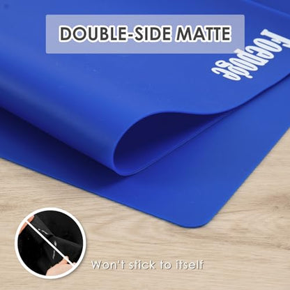 31.5" x 23.6" Extra Large Silicone Mat for Resin Casting, Crafts and Epoxy - color: Dark Blue