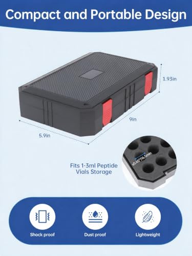 60slot Peptide Case for Fridge, 3ml Insulin & Peptide Vials Storage Case - size: 3ml - 60slot