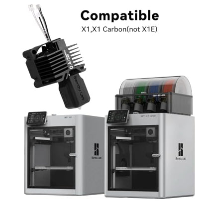 for Bamboo Lab X1, X1C Hotend,Complete Hardened Steel 0.4mm Nozzle - style: 0.4mm X1 series Hotend Hardened Steel