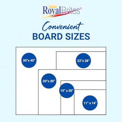 Royal Brites Foam Board White, Sturdy Lightweight, 3/16 in Thick - 15 x 20" - color: White, size: 15” x 20”, 10 Sheets