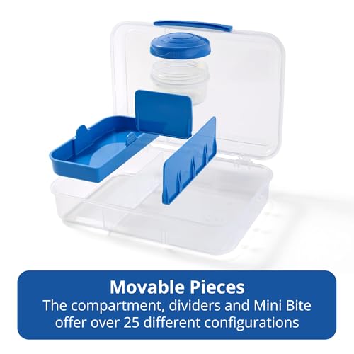 Rubbermaid Pack & Go 1.48 L Bento Create, 2-Pack, Meal Prep Containers with Compartments and Dividers - size: 1.48L (2-Pack)