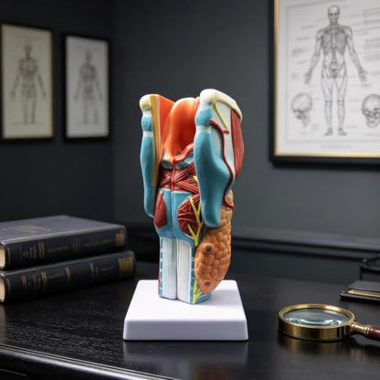 2X Enlarged Human Throat Model, Anatomically Accurate Throat Model Human Throat Anatomy for Science Classroom Study Display Teaching Medical Model
