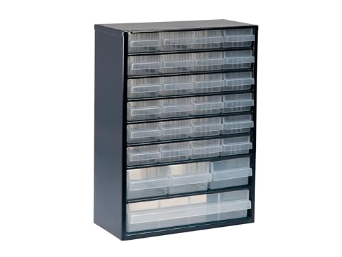 Raaco Steel Storage Cabinet, Standard 28-Drawer (C9-28) - Nuts & Bolts - size: Standard-28D