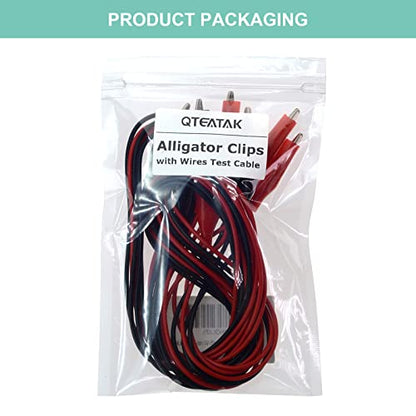 3 Pairs 6 Units of Packaging Alligator Clips with Wires Test Cable