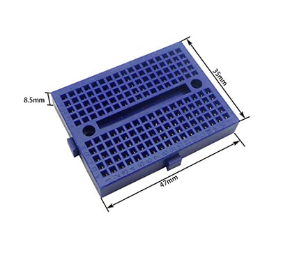 6PCS 170 Tie Points Mini Breadboard Kit, SYB-170 Solderless Prototype Kit PCB Board + 65PCS Male Cable for Arduino for Raspberry PI DIY Projects
