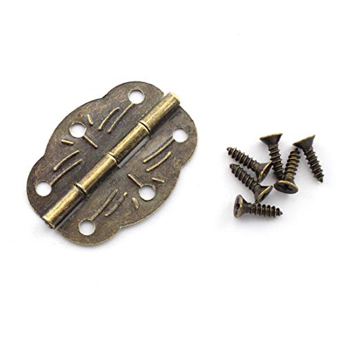 SDTC Tech Retro Design Jewelry Box Hardware Kit (2X Hasp Catch + 4X Hinges) - color: M2F4 KIT