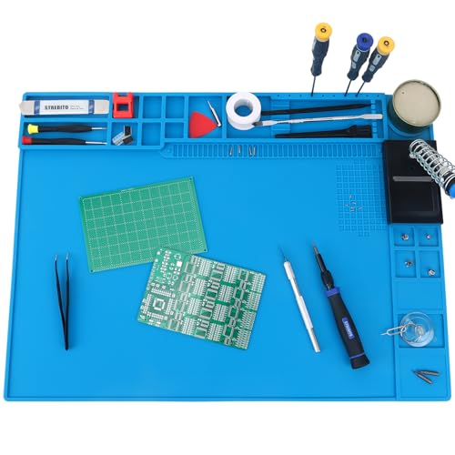 STREBITO Soldering Mat Large, Up to 932°F Heat Resistant 21.7"x15.8''