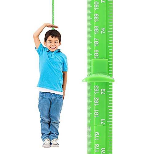 Height Measurement for Wall, Children Adult Height Measurement Rod, 3D Removable Growth Height Stick, Wall Mounted Splicing Height Ruler for Kids Baby Nursery 79 inch (Green) - color: Green