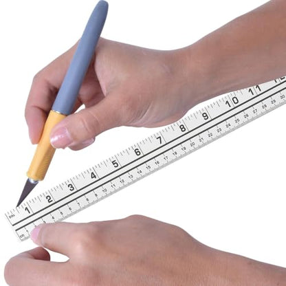 Westcott Aluminum Yard/Meter Stick, 39-Inch/100cm, Silver, Model: YMS-1