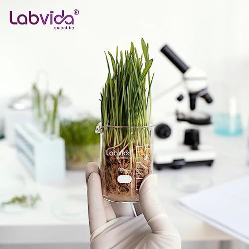 Upgrated 10ml Beaker set, 12pcs of beaker shot glasses, Low Form Glass Beakers set, 3.3 Boro with Printed Graduation, LVA036 - style: 12pcs of Vol.10ml