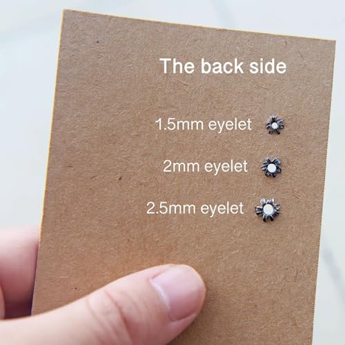 1.0mm/1.5mm/2mm/2.5mm Mini Eyelet Grommet Setter Tool, Hollow Hole Punch Tools, for Doll Clothes Sewing Project, DIY Doll Dresses - size: 1.5mm