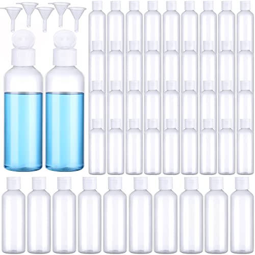 Eccliy 100 Pack 3.4oz Plastic Bottles Travel Lotion Squeeze ContainerClear - color: Clear, size: 3.4oz