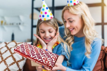 4 Pack Birthday Dough Gift Box – Funny Donut-Themed Money Holder for Cash, Gift Cards, Scratch-Offs – Gag Birthday Box for Men Women Family Friends – Foldable Treat Style - color: 4 Pack Dough