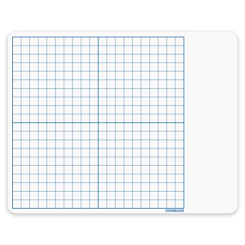 SCRIBBLEDO XY Axis Coordinate Graph Lap Boards 11x14 for Classroom Math Set - size: 14"W x 11"H