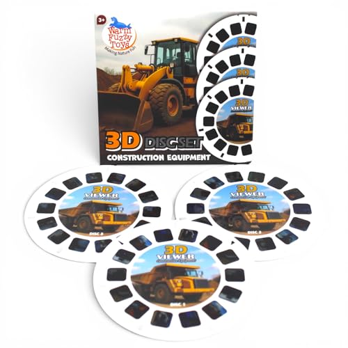 WARM FUZZY Viewfinder Reels Construction Vehicles | 3 Reels - color: Construction Vehicles