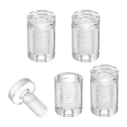 uxcell 4Pcs Sign Standoff Screws, 3/4" x 1" Acrylic Wall Standoffs Mount Hardware Advertising Glass Standoff Nail Acrylic Nail for Hanging Acrylic Picture Frame Panel Sign - size: 3/4" x 1"