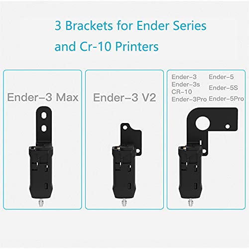 Cregrant3D Creality CR Touch Auto Bed Leveling Sensor Kit for 32 Bit V4.2.2/(.7) Mainboard Ender 3v2/3/Pro/Ender 5/Pro/CR-10, PTFE Tubing 1M,Aluminum Extruder, 0.4mm Nozzle, PC4-M6/M10 Fittings