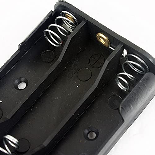 whiteeeen 2pcs 3 AA Battery Holder 3 x 1.5V AA Cell Battery Holder Box Case with Wire Leads 3 Slots 4.5V - size: AA 3 x 1.5V = 4.5V