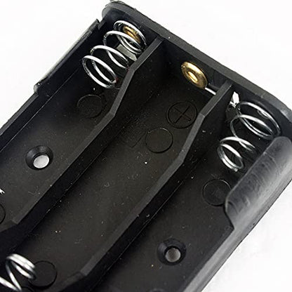 whiteeeen 2pcs 3 AA Battery Holder 3 x 1.5V AA Cell Battery Holder Box Case with Wire Leads 3 Slots 4.5V - size: AA 3 x 1.5V = 4.5V