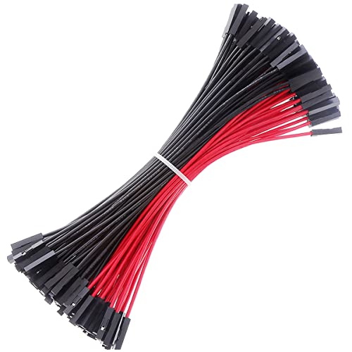 Breadboard Jumper Wires 20AWG, Bestlus Exclusives Female to Female Jumper Wires 15CM F/F Pack of 120 Square Head 0.1'' (15CM / 6'', F/F, Red x 60 Pieces Black x 60 Pieces) - color: Female-Female, 15CM-BR, size: 15CM / 6''