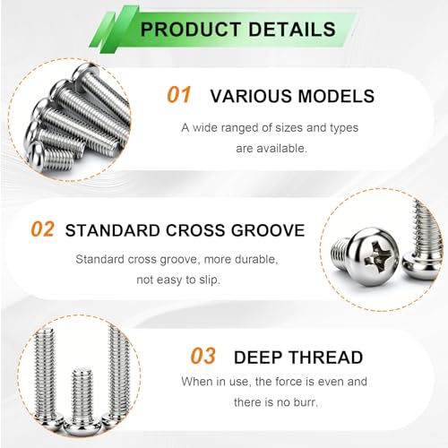 1680pcs Nails and Screws Assortment Kit,3/4"-2" Hardware Nails,M3/M4/M5/M6 Machine Screws,#6#8 High Hardness Wood Screws,Assorted Screws, Common Nails with Handheld Box - size: 1680PCS