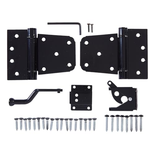 National Hardware N343-475 Self-Closing Gate Kit, Black (Pack of 5) - size: 0 (Pack of 5)