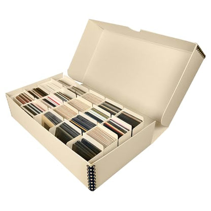 Lineco Archival Slide Storage Box, Clamshell Box, 11.68x6.37x2.25 Inch, Tan - size: Pack of 1