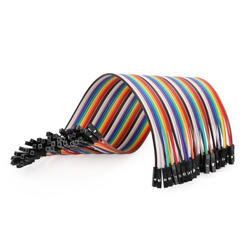 WWZMDiB Breadboard Jumper Wires Compatible with for Arduino Raspberry Pi ESP32 Multicolored Dupont Cable Wire (120 pin Assorted (40pin F-F/40pin M-M/40pin M-F), 8 inches (20cm)) - size: 8 inches (20cm)