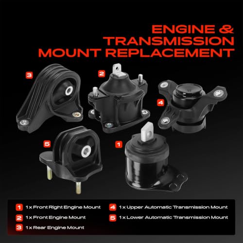 A-Premium Engine Motor Mount and Transmission Mount Kit, Set of 5